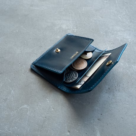Mini wallet / cordovan NAVY