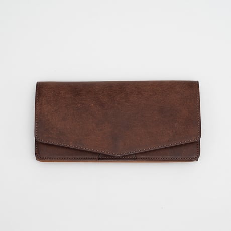 combination long wallet（ダークブラウン×ナチュラル）
