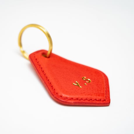 イニシャル入りキーホルダー(レッド)