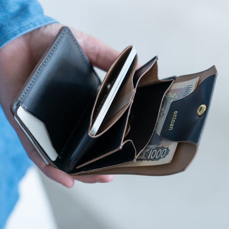 Daily wallet(for right)/SMOOTH BLACK