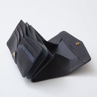 combination long wallet（ブラック×ネイビー）