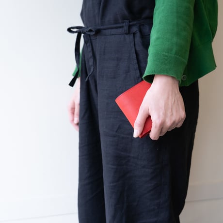 half wallet(レッド)