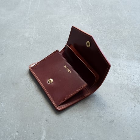 Mini wallet / cordovan BURGUNDY