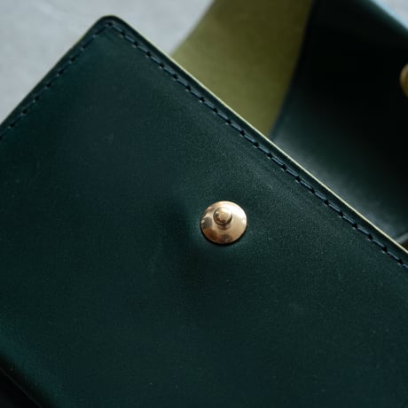 Daily wallet(for right)/cordovan GREEN