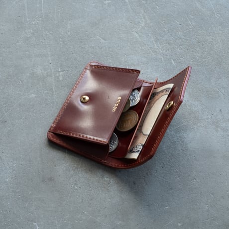 Mini wallet / cordovan BURGUNDY