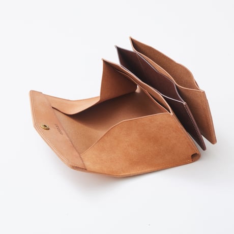 combination long wallet（ナチュラル×ダークブラウン）