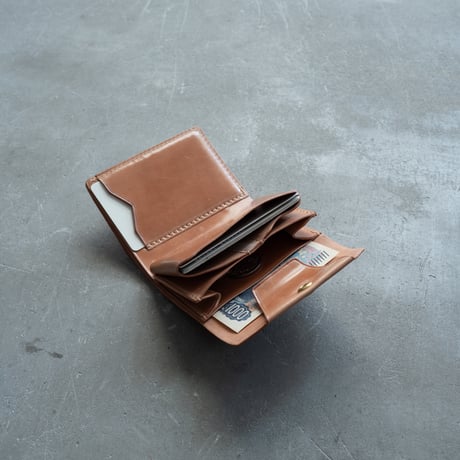 Daily wallet(for right)/cordovan NATURAL