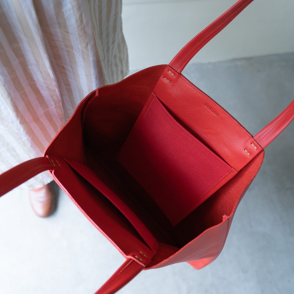 バッグ anpontanetu トートバッグ(レッド) | entoan web store