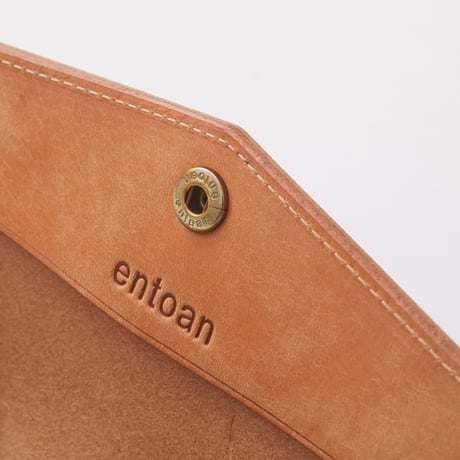 combination long wallet（ナチュラル×ダークブラウン）