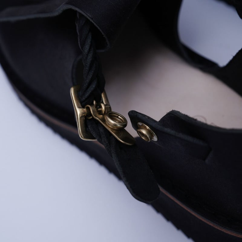 フリンジサンダル（ブラック） | entoan web store