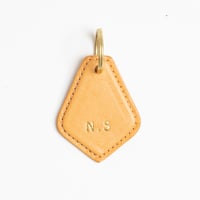 イニシャル入りキーホルダー(ナチュラル)