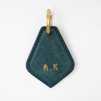 イニシャル入りキーホルダー(ターコイズ)