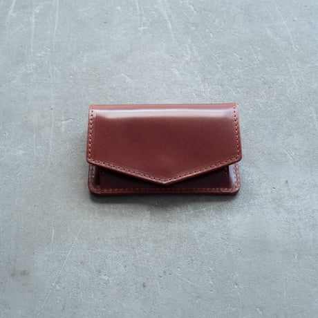 Mini wallet / cordovan BURGUNDY