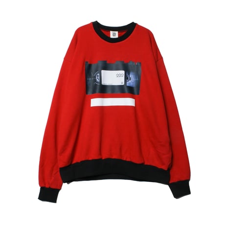 "222" VHS SWEAT / red
