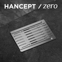 折りたたむカード型ボールペン HANCEPT zero - ハンセプト ゼロ（SLIM PACKAGE）シルバー