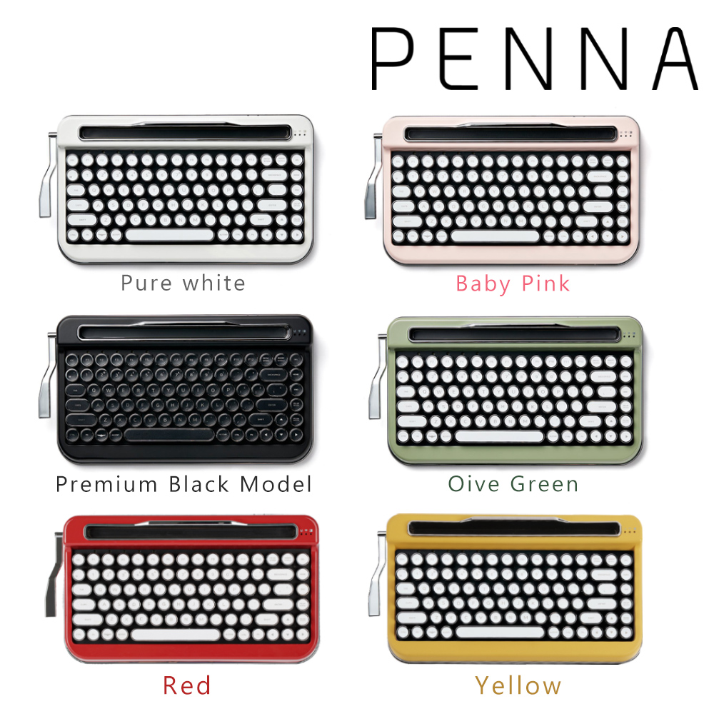 タイプライター風レトロキーボードPENNA-ペナ- | eNm タイプライター風レトロキーボードPENNA-ペナ- | eNm