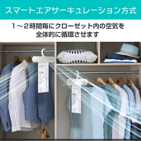 ハンガー型空気清浄機CLOSET MATE – クローゼットメイト