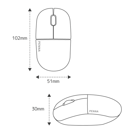 着せ替えレトロマウス PENNA Retoro Mouse