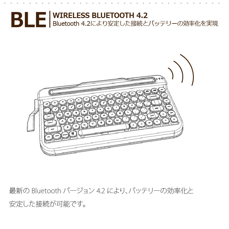 タイプライター風レトロキーボードPENNA-ペナ- | eNm タイプライター風レトロキーボードPENNA-ペナ- | eNm