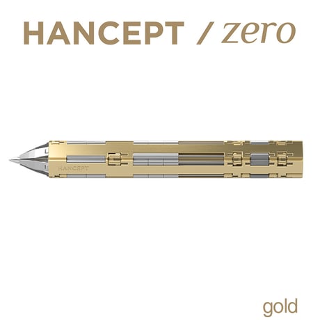 折りたたむカード型ボールペン HANCEPT zero - ハンセプト ゼロ（DELUXE PACKAGE）GOLD