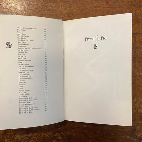 「PEACOCK PIE（1961年）」Walter de la Mare　Barbara Cooney（バーバラ・クーニー）