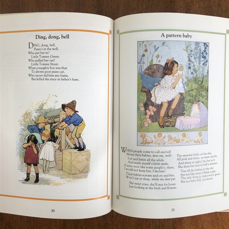 No234 アンティーク 古書 洋書 絵本 児童書 詩 マーガレット・タラント CHILDREN'S VERSE」Margaret Tarrant（マーガレット・タラント）