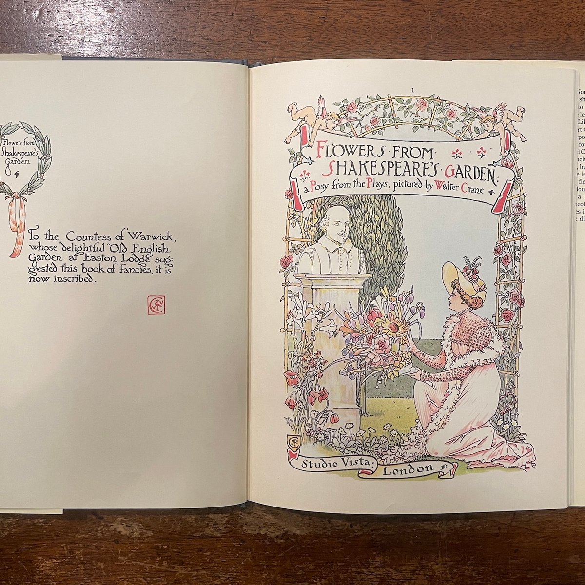 FLOWERS FROM SHAKESPEARE'S GARDEN」Walter Crane