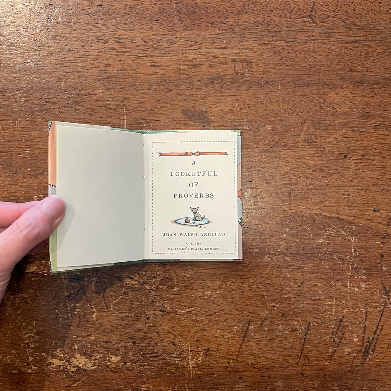 A Pocketful of Proverbs」Joan Walsh Anglund（ジョー