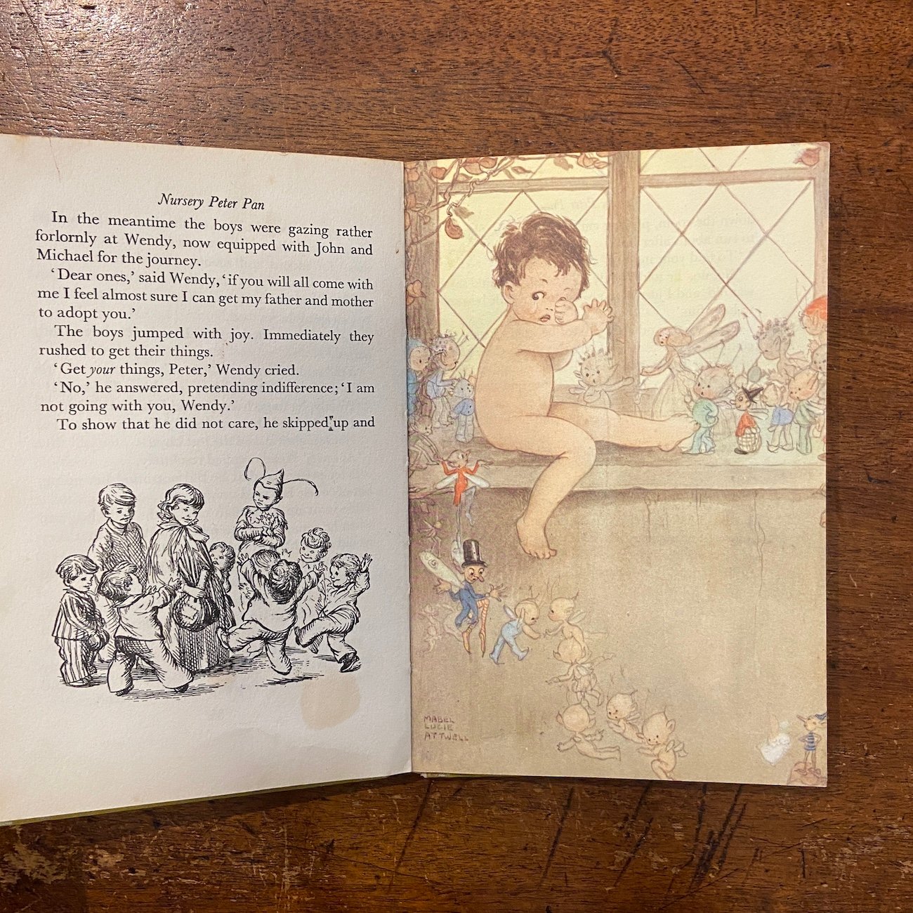 マーベル ルーシー アトウェル詩集 ビンテージ絵本 1960年 希少 NURSERY PETER PAN（1961年）」J. M. Barrie Mabel Lu