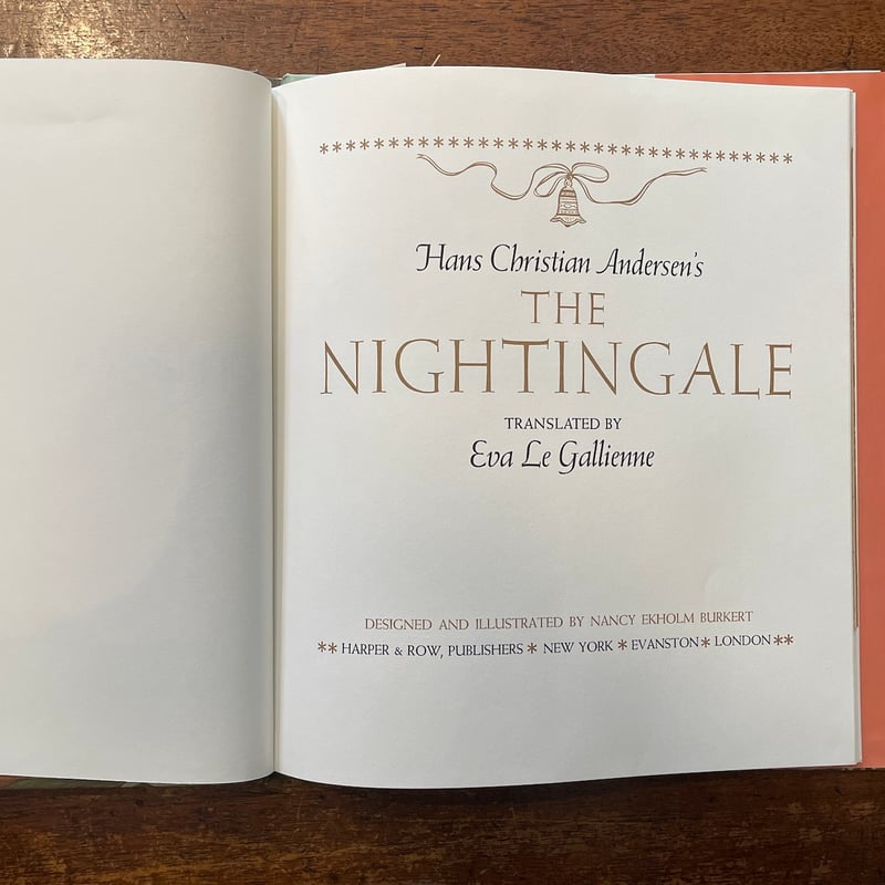 THE NIGHTINGALE」Nancy Ekholm Burkert（ナンシー・エコーム
