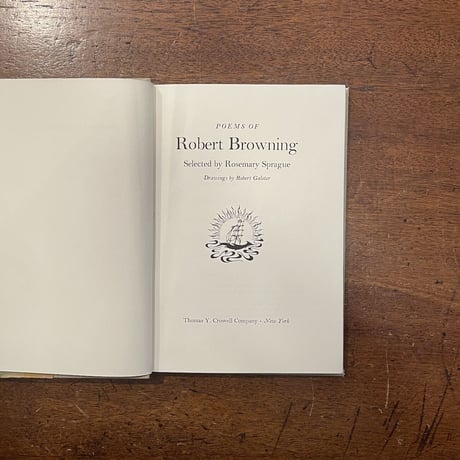 「Poems of Robert Browning」Robert Galster（ドローイング）