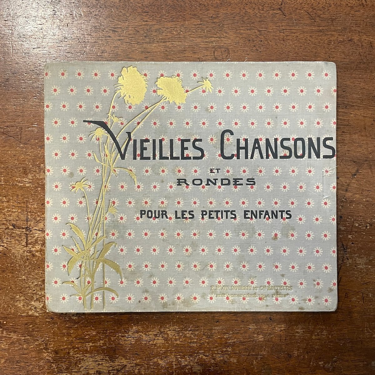 VIEILLES CHANSONS ET RONDES 絵本 楽譜 フランス
