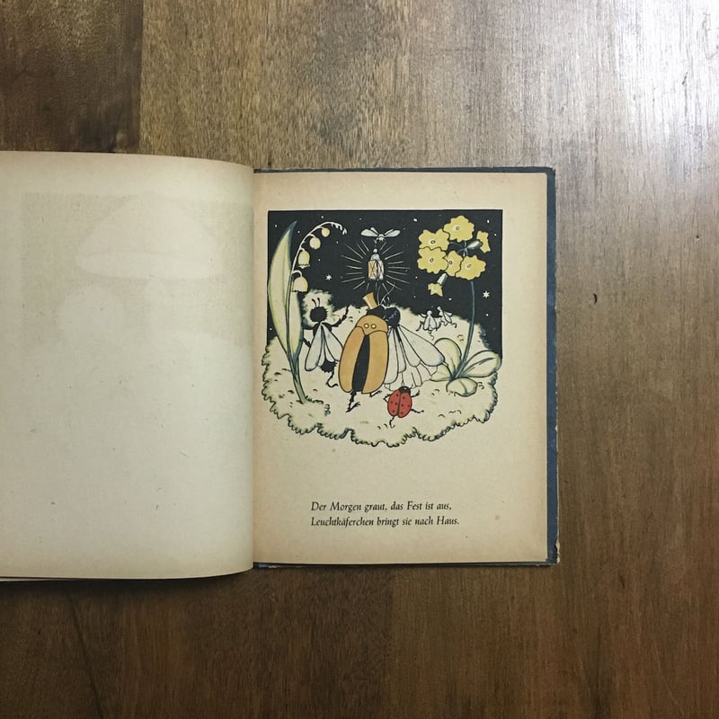 希少 洋書 ドイツのアンティーク絵本 森の結婚式 エルゼ・ヴェンツ じゃばら Hochzeit im Walde」Adolf Holst Else Wenz-Vietor