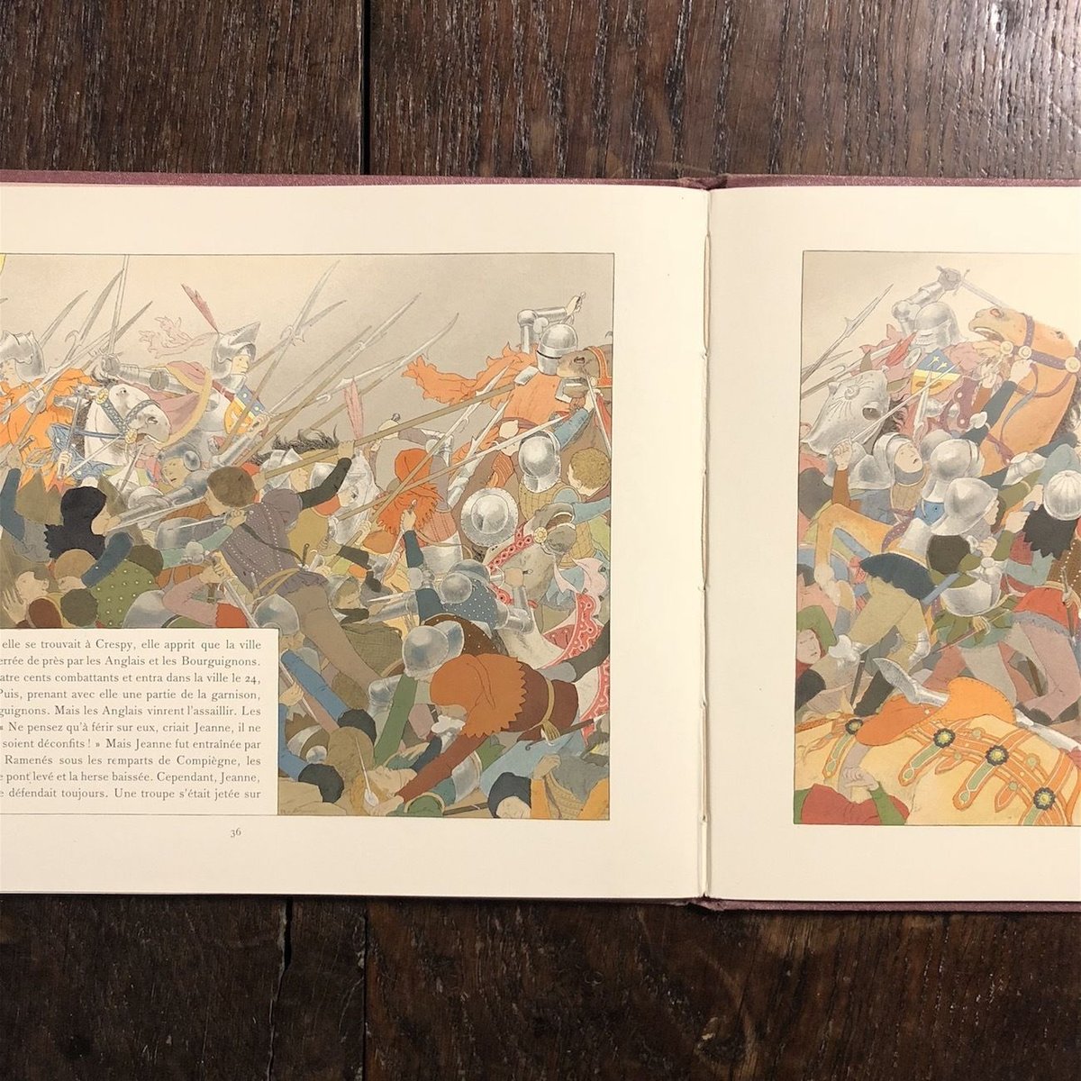 JEANNE D'ARC（1900年頃／リトグラフ刷）」M.Boutet de Monvel