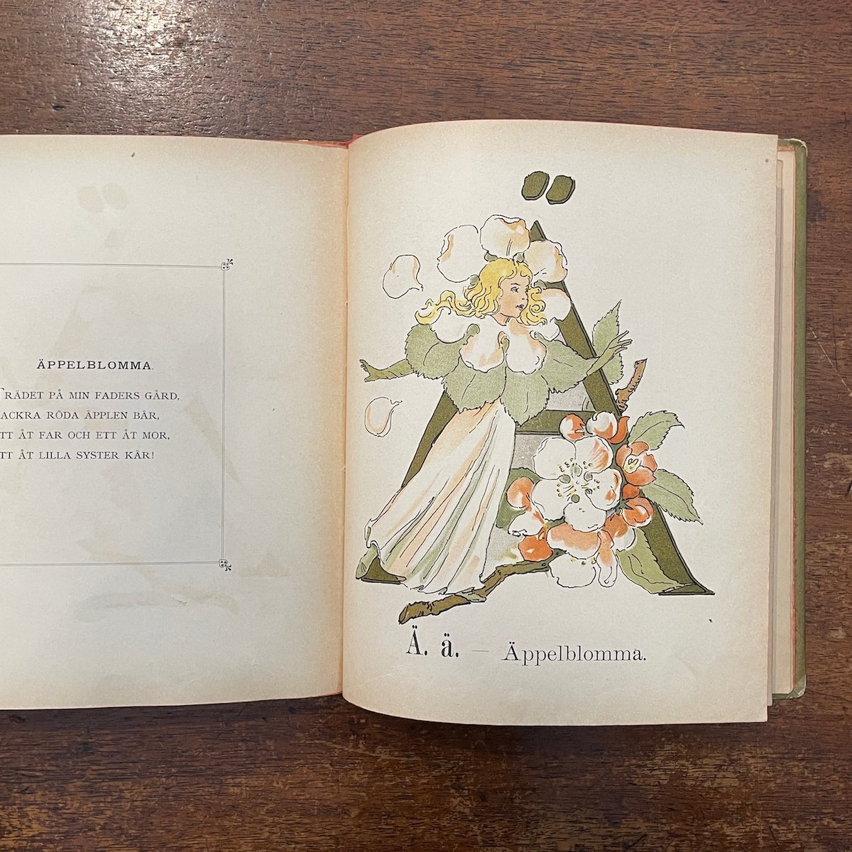 PRINSARNES BLOMSTERALFABET（1901年／リトグラフ）」Ottili