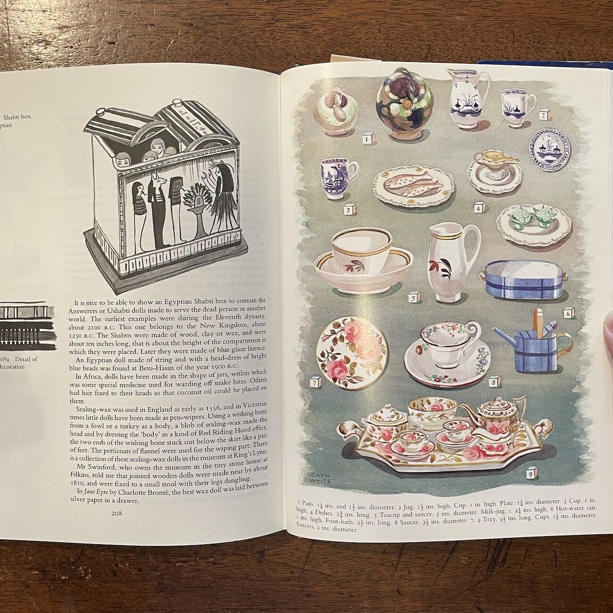 A Book of Toys by Gwen White アンティーク本イラスト Gwen