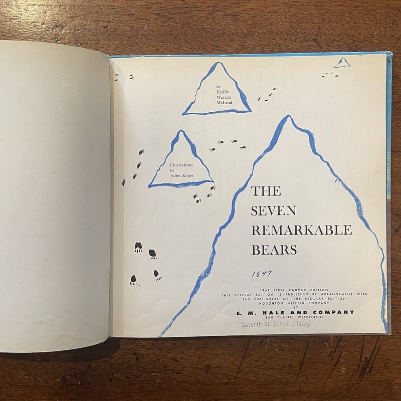 THE SEVEN REMARKABLE BEARS」Emilie Warren McLeo