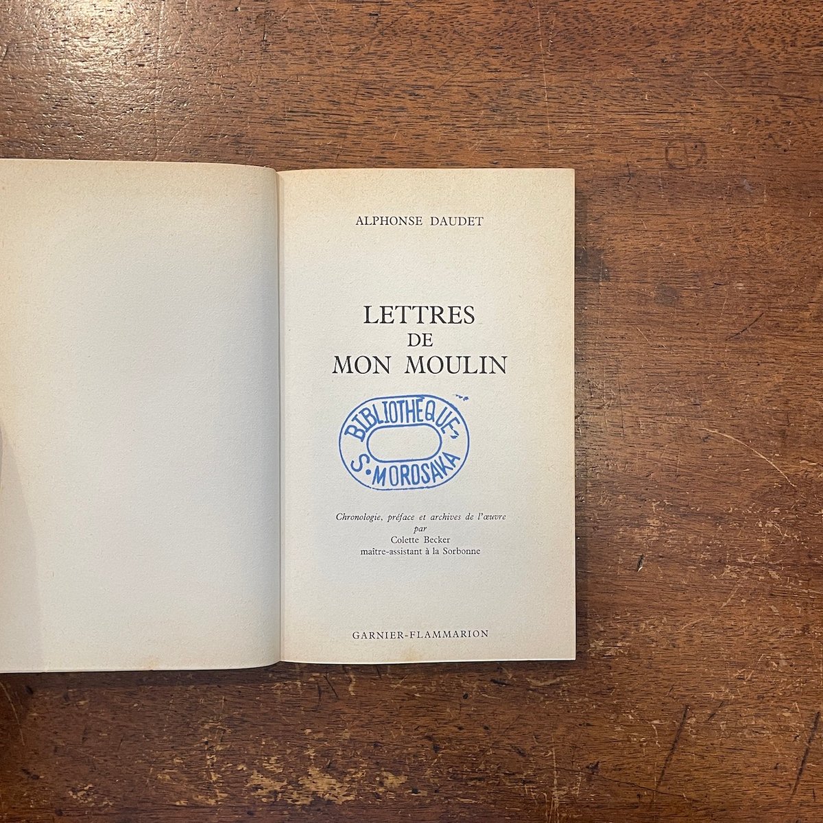 lettres de mon moulin（風車小屋だより）」Alphonse Daudet