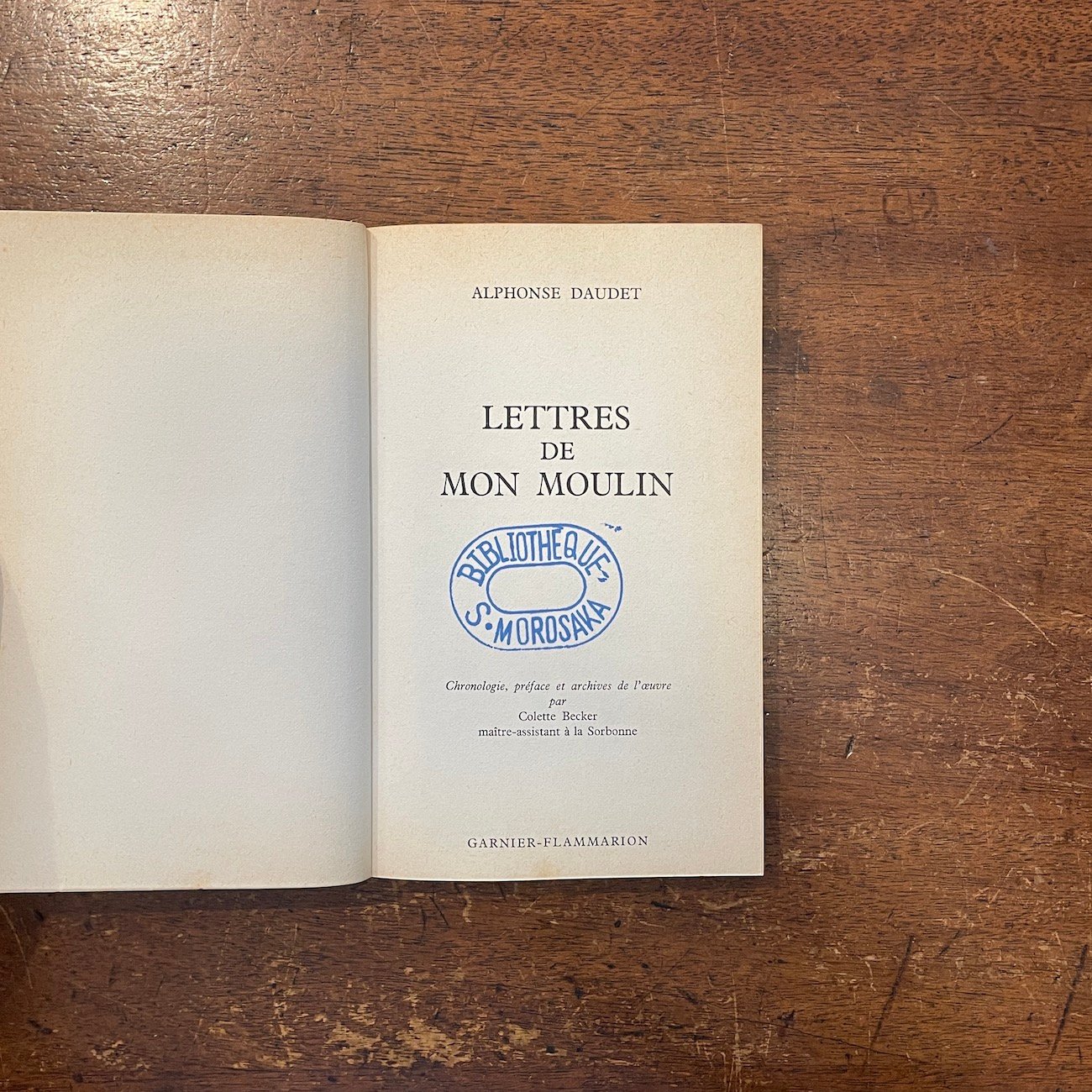 lettres de mon moulin（風車小屋だより）」Alphonse Daudet