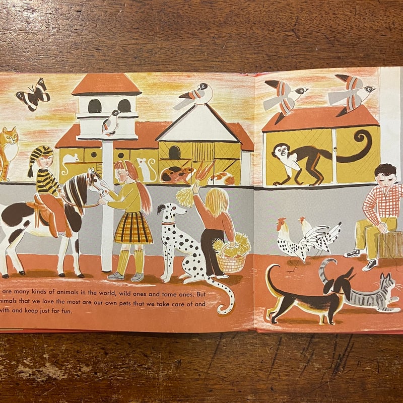 WILD AND TAME ANIMALS（1962年初版）」Dahlov Ipcar（ダー