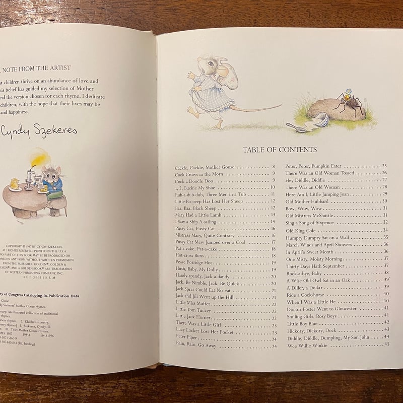 Cyndy Szekeres' Mother Goose Rhymes」Cyndy Szek