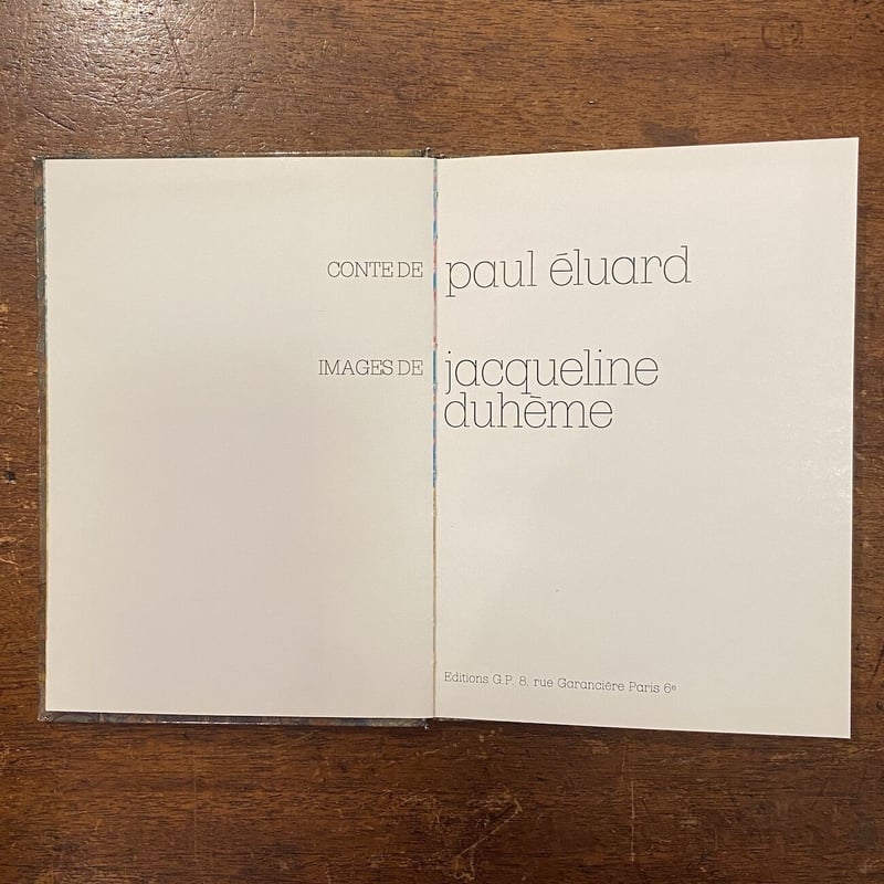GRAIN-D'AILE」Paul Eluard（ポール・エリュアール） Jacquelin