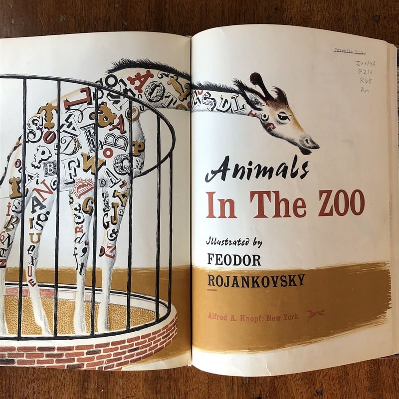 Animals in The ZOO」Feodor Rojankovsky（ロジャンコフスキ