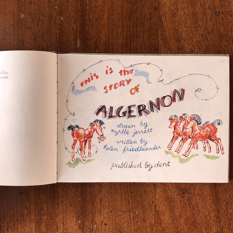 ALGERNON（1943年／リトグラフ）」Helen Friedlander Myrtle