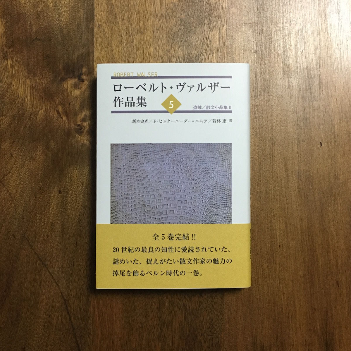 ローベルト・ヴァルザー作品集 5 盗賊/散文小品集Ⅱ」 | Frobergue