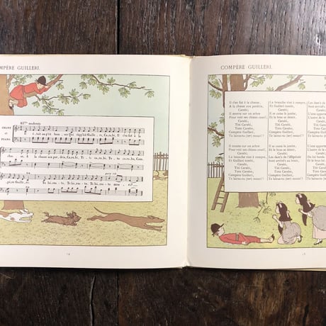 「CHANSONS DE FRANCE POUR LES PETITS FRANCAIS」M. Boutet de Monvel（ブーテ・ド・モンヴェル）