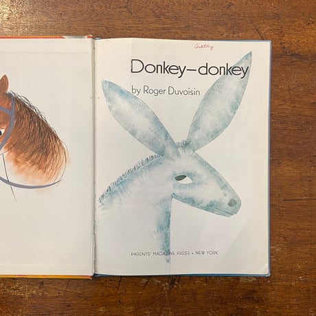 「Donkey- donkey」Roger Duvoisin（ロジャー・デュボアザン）