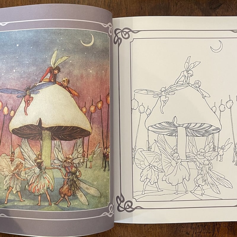 Vintage FAIRIES Colouring Book」Margaret Tarran