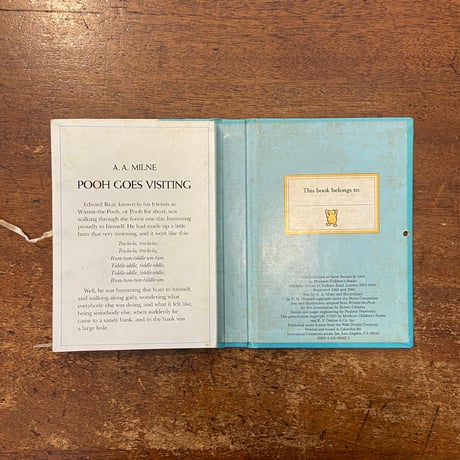 「POOH GOES VISITING」A. A. Milne（ミルン）　E. H. Shepard（シェパード）