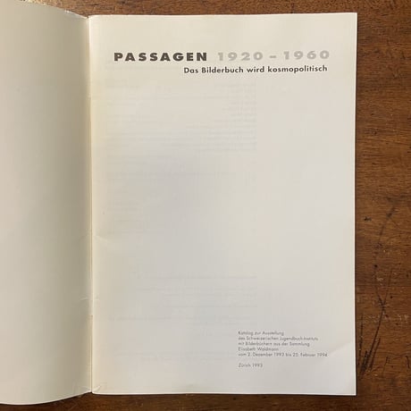 「Passagen 1920-1960：Das Bilderbuch wird kosmopolitisch」